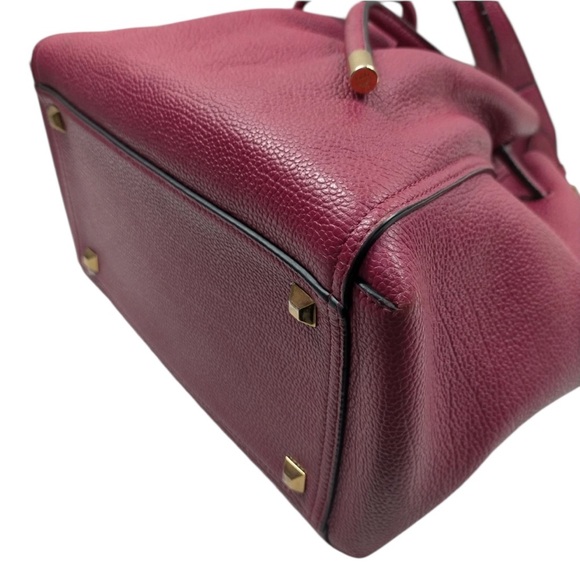 Authentic MCM Pink Leather Bucket Bag - Picture 5 of 9